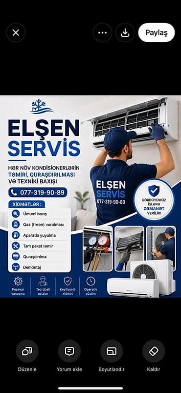 ELSƏN SERVİS – kondisioner xidməti Hər növ kondisionerlərin təmiri lalafo.az -da ELSƏN SERVİS – kondisioner xidməti Hər növ kondisionerlərin təmiri