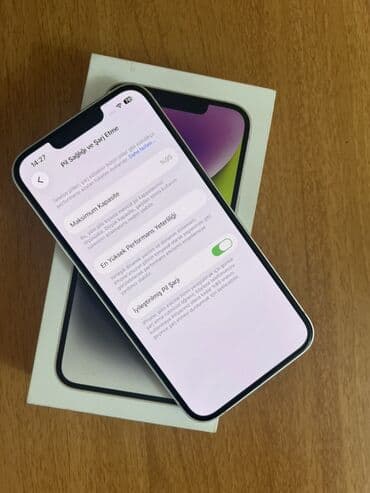 qiriq telefon: IPhone 14, 128 GB, Ağ, Face ID — 7