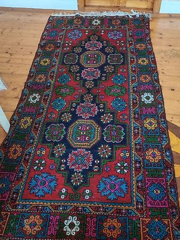 guldan: Qədim üslublu əl toxuması xalça Qarabag xalisi - Material: təbii — 2
