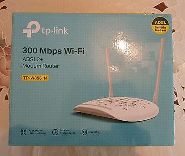 Tp-Link TD-W8961N Modem Router Adapteri qutuda var! Xüsusiyyətləri