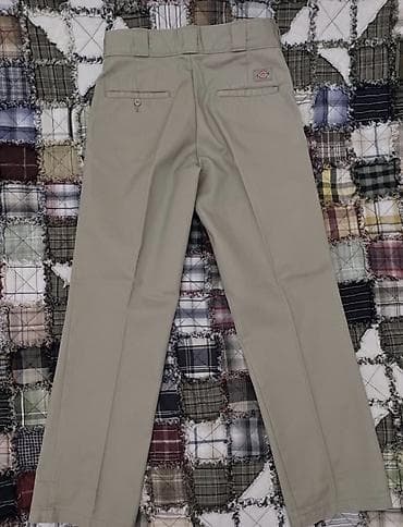 iş geyimi: Dickies klassik iş/gündəlik şalvar - Rəng: açıq bej/xaqui - Model: düz — 6