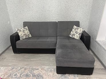 bag mebeli ikinci el: Künc divan, İşlənmiş, Açılan, Bazalı, Vеlur parça, Çatdırılma yoxdur — 1
