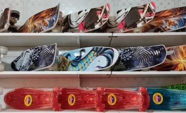 uşaqlar üçün tekerli krosovkalar: Pennyboard Skeybord, Kaykay, Skeyt və Pennyboardlar🛹 🔹️İşıqlı gel — 1