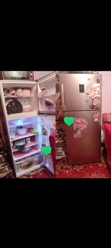 soyducu ustasi: Б/у 2 двери Samsung Холодильник Продажа, цвет - Бежевый, С диспенсером — 1