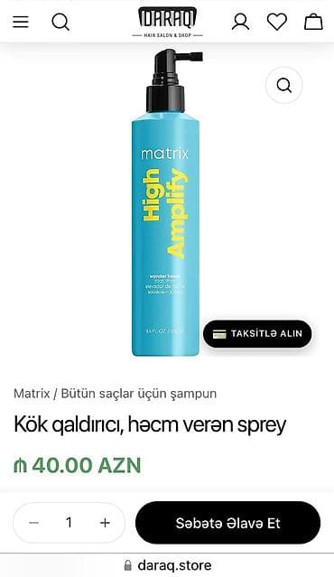 Saç spreyi, Həcmsiz saçlar üçün — 2