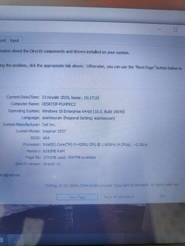 işlenmiş komputer: İşlənmiş Dell Inspiron, 15.6 ", Intel Core i5, 256 GB, Rayonlara çatdırılma, Pulsuz çatdırılma, Ödənişli çatdırılma — 4