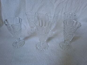 salat: Klassik kəsimli kristal dəst - 2 ədəd dekorativ kristal — 3