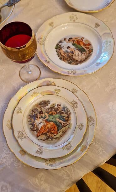 фольксваген поло седан 1 6: Обеденный набор, Фарфор, 6 персон, Германия — 6