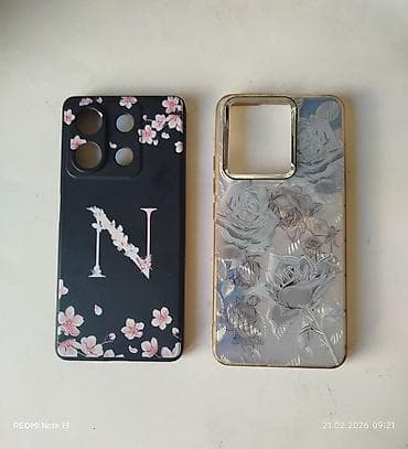 Xiyomi redmi not 13 telefonu üçün kabura. (telefon arxalığı). Qara