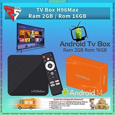 Yeni Smart TV boks Х96 2 GB / 16 GB, Android, Ünvandan götürmə, Pulsuz çatdırılma, Ödənişli çatdırılma