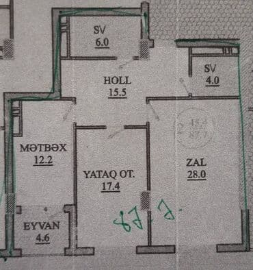 ağ şeher evler: 2 otaqlı, Yeni tikili, 88 kv. m — 7