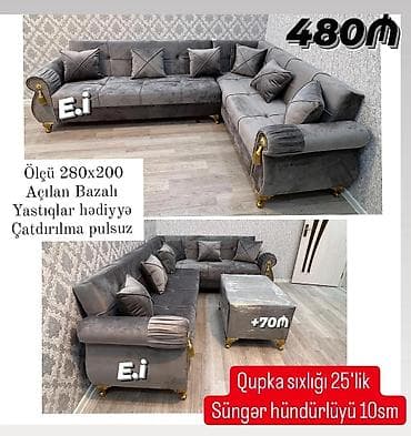 kunc divan satilir: Künc divan, Yeni, Açılan, Bazalı — 1