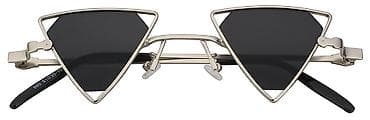 gün eynəyi: Tərsinə çevrilmiş üçbucaq (inverted triangle) linzalar; açıq metal — 3