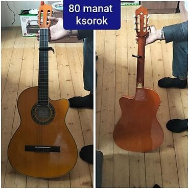 Klassik akustik gitara – kəsik korpus (cutaway) dizaynı ilə. - 6