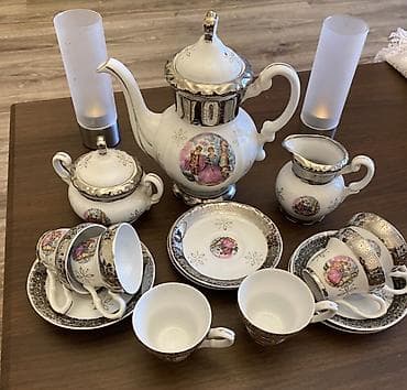 maca cayı: Çay dəsti, rəng - Ağ, Farfor, 6 nəfərlik — 2