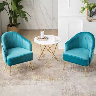 masa dəstəyi: Qonaq otağı üçün, Açılmayan, Yumru masa, 2 stul — 1