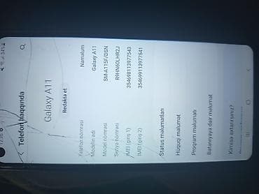 galaxy s8 plus: Samsung Galaxy A11, 32 GB, rəng - Ağ, İki sim kartlı — 3