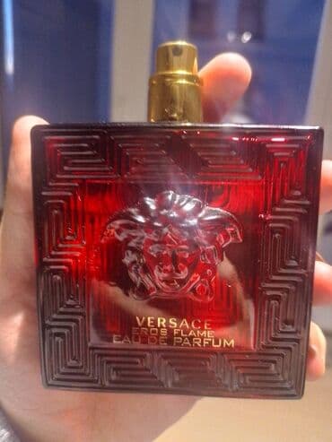 Витамины и БАДы: Versace Eros Flame Eau de Parfum – kişi üçün ətir. - Flakon: qırmızı — 1