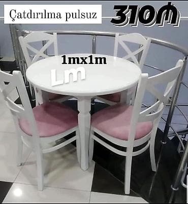 Yumru masa, 4 nəfər, Zəmanətsiz