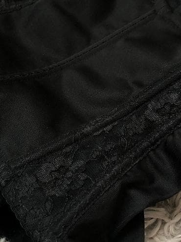 Əlil arabaları: Qara krujeva korset – push-up bardot stildə uzun modellə - Rəng: qara — 3