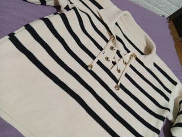 женские кофты со шнуровкой: Мужской свитер, L, цвет - Черный — 1