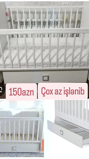 Oğlan və qız üçün, Dördbucaq, Beşik, Dəstsiz, Matras ilə, Yellənmə mexanizmsiz lalafo.az -da Oğlan və qız üçün, Dördbucaq, Beşik, Dəstsiz, Matras ilə, Yellənmə mexanizmsiz