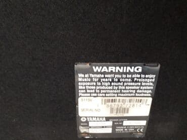 ikinci el monitor: İşlənmiş Yamaha Kolonka, Növ - Toy üçün, rəng - Qara — 3