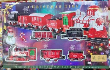 🎄Əsil yeni il hədiyyəsi. 🚂Tüstülü,musiqili,işıqlı yeni il Qatarı