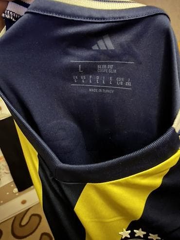 Şalvarlar: Futbolka, Adidas, L, rəng - Göy — 4