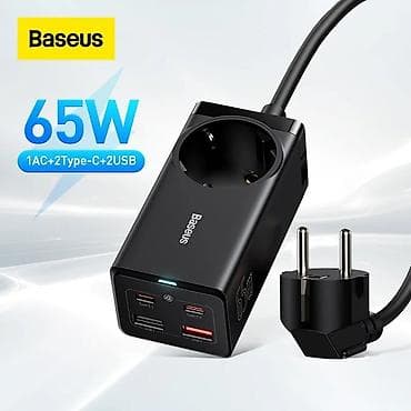 pla filament: Baseus 65W GaN³ Pro masaüstü enerji zolağı Xüsusiyyətlər: - Ümumi — 2
