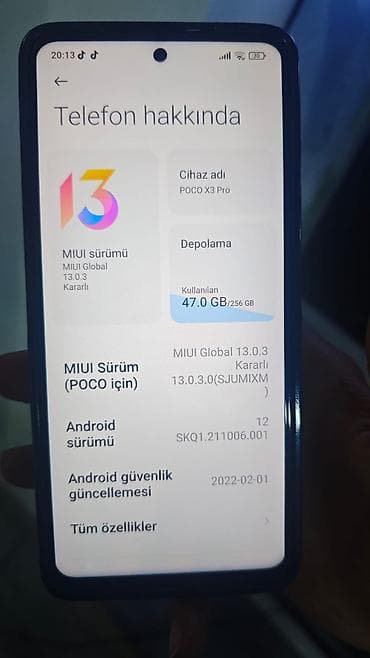 ayfon 11 pro: Poco X3 Pro, 256 GB, rəng - Mavi — 4