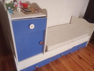 ikinci el samavar: Oğlan və qız üçün, İşlənmiş, Təknəfərlik çarpayı, Komod — 1