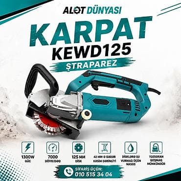 Пилы: KARPAT KEWD125 ştraparez Texniki xüsusiyyətlər: - Güc: 1300 W - — 1