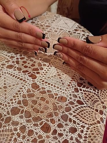 sade dirnaq sekilleri: Evdə Manikür və gel-lak xidməti - Klasik və aparatsız manikür - — 6