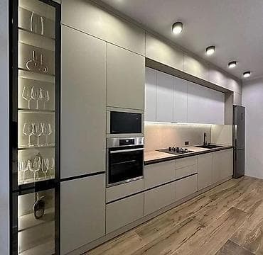 Sifarişlə mətbəx dəsti, Özü çəkən petlələr, MDF, Kredit yoxdur, Pulsuz çatdırılma