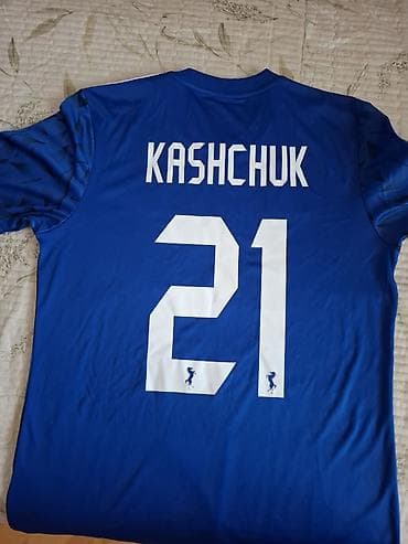 qarabag bayer: Futbolka, Adidas, M, rəng - Göy — 4