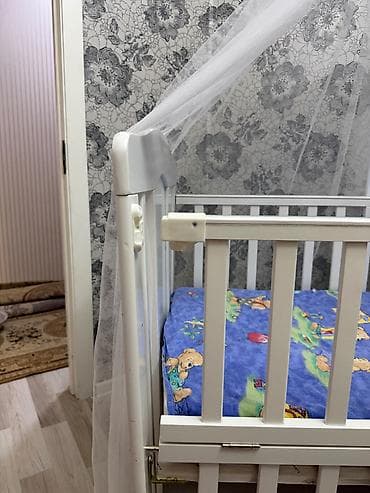 Manejlər: 🍼 Səliqəli uşaq beşiyi satılır 🤍 Təmiz və yaxşı vəziyyətdədir. Ağ — 2