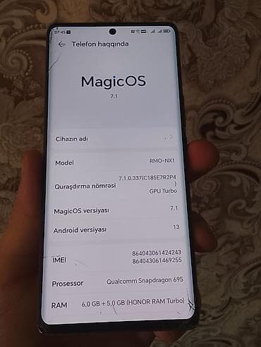 philips xenium 9@9h: Honor X9 5G, rəng - Gümüşü, İki sim kartlı — 2