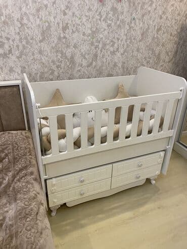 Bağ, çöl mebeli: Oğlan və qız üçün, Dördbucaq, Beşik, Dəst ilə, Matras ilə, Yellənmə mexanizmsiz — 1