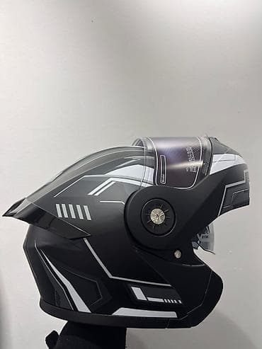 matorun paduskasi: Moto sürənlər üçün flip up kaska - Növlər: mat qara, boz və qrafik — 5