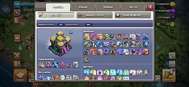 Clash of Clans hesabı – inkişaf etmiş profil - Şahmat kimi qurulmuş