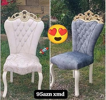Qonaq otağı üçün, Qatlanmayan, rəng - Ağ Stul