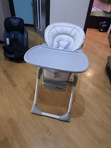 usaq ustolu: Joie uşaq yemək stulu - Brend/model: Joie - Rəng: açıq boz/ağ - — 1