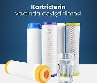 Su filtrləri üçün kartriclərin vaxtında dəyişdirilməsi xidməti -