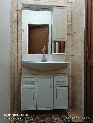 mebel dəst: Hamam üçün lavabo-mebel dəsti - Aşağı hissə: 5 qapılı saxlama şkafı — 1