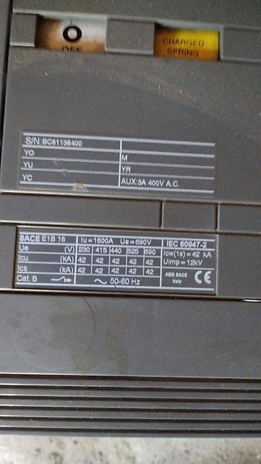 generatorlar: ABB Group Elektrik avtomat, 3 faza, 690 Vt — 7