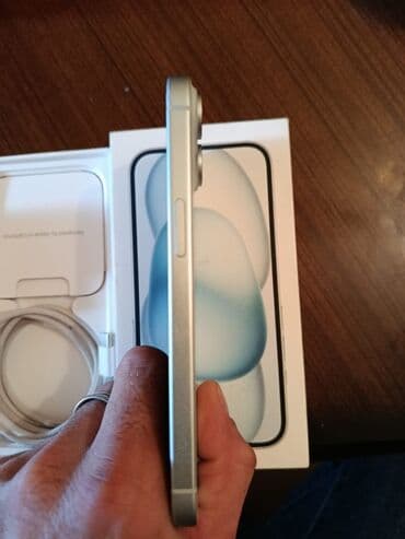 iphone en ucuz: IPhone 15, 128 GB, Ağ, Face ID — 3