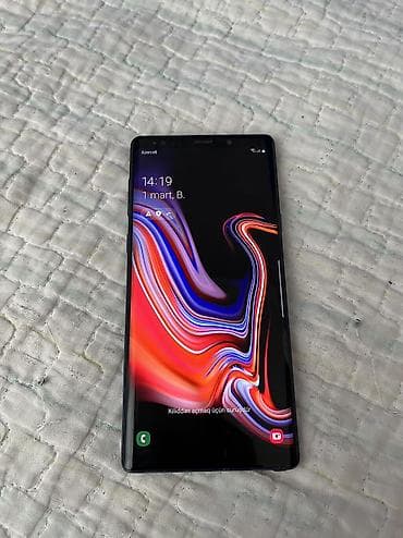 samsung galaxy note 9: Samsung Galaxy Note 9, 128 GB, rəng - Göy, Sensor, Simsiz şarj — 2