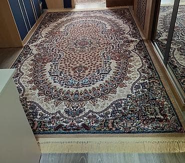 iran peci ikinci əl: Xalça – klassik naxışlı, kənarları saçaqlı - Ölçü: 2,0 x 3,0 m — 1