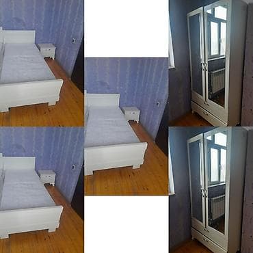 2əl mebel: Təknəfərlik çarpayı, Dolab, İşlənmiş — 1